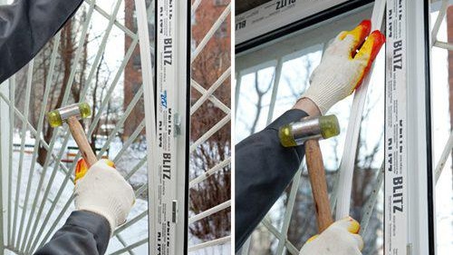 Remplacement d'une fenêtre à double vitrage dans une fenêtre en plastique