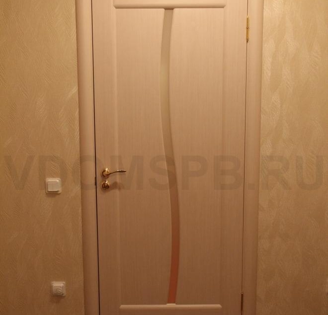 porte en chêne blanchi