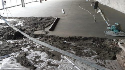 technologie de chape semi-sèche